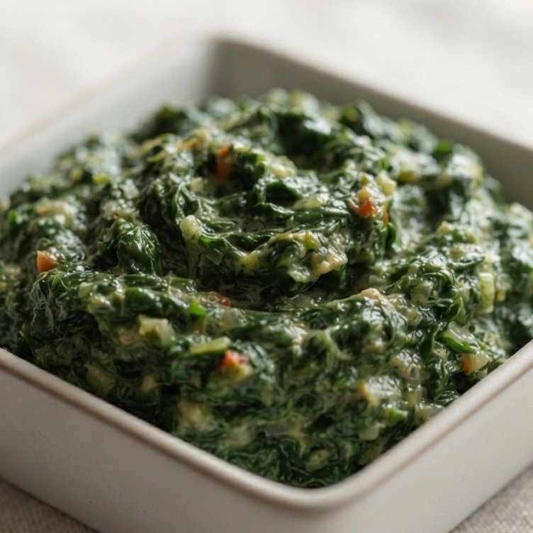Spinach with Peanut Butter